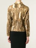 leopard print denim jacket