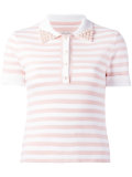 embellished collar polo shirt