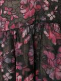 floral print cascading dress