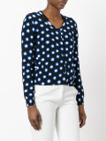 spot print cardigan