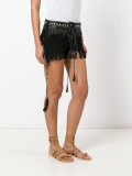fringed shorts