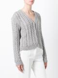 pearl embroidery cardigan