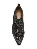 sequinned low boots