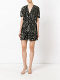 metallic print dress