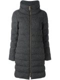 textured padded coat 