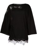 cut-off detailing flared blouse