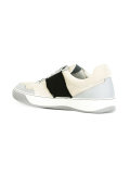 side stripe lace-up sneakers