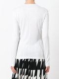 ribbed long sleeve T-shirt