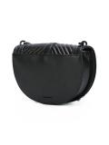 ribbed saddle cross body bag