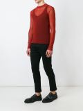 sheer longsleeved top