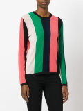 round neck striped jumper