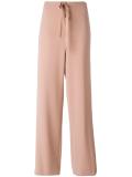 drawstring straight trousers