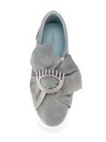 front bow slip-on sneakers
