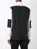 panelled colour block shirt