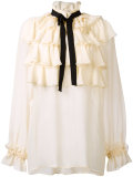 flounce long sleeve shirt