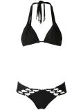 strappy triangle bikini set
