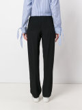 pleated detail tailored trousers