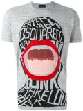 screaming graphic T-shirt