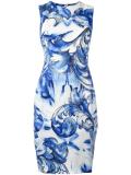 printed fitted dress