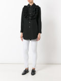 ruffled bib shirt