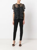 polka dot blouse