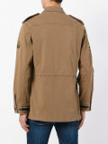 embroidered trim field jacket 