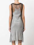 mesh detail dress