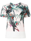 bird print T-shirt 