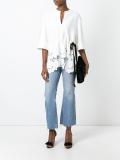 embroidered flowers blouse 