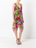 floral draped dress
