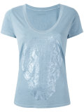 stylised skull print T-shirt  