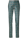 geometric print trousers