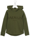logo print hoodie 