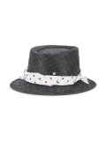 'Ed' straw Hat with Polka Dot Band