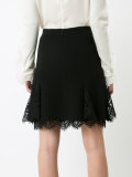 lace detail A-line skirt