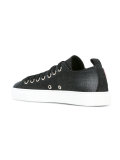 bleach splattered denim trainers