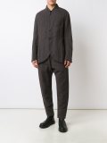 band collar blazer