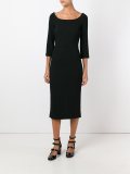 fitted midi dress