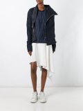 zipped denim jacket