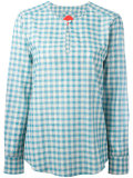 tartan button loop top