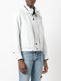 hooded cropped jacket