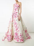 floral print ball gown 