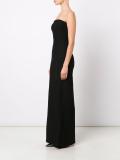 strapless evening gown
