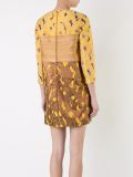 metallic brocade dress