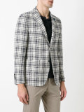 checked blazer