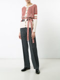 geometric pattern cardigan