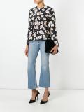 floral print peplum jacket