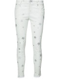 star print skinny trousers