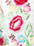 floral embroidered hooded jacket