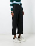 wide leg cropped trousers